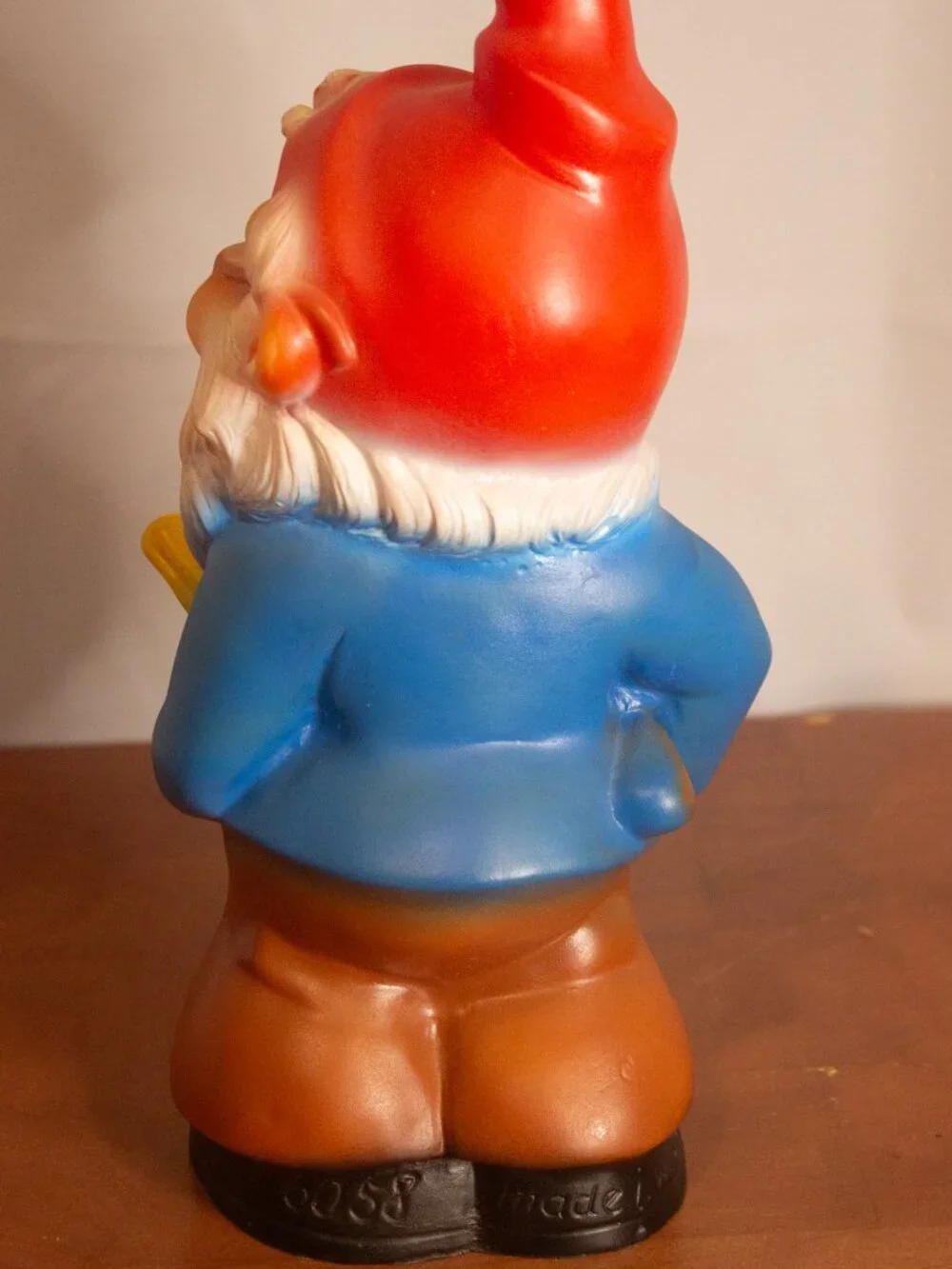 Vintage West Germany Rubber Gnome Figurine – 10”